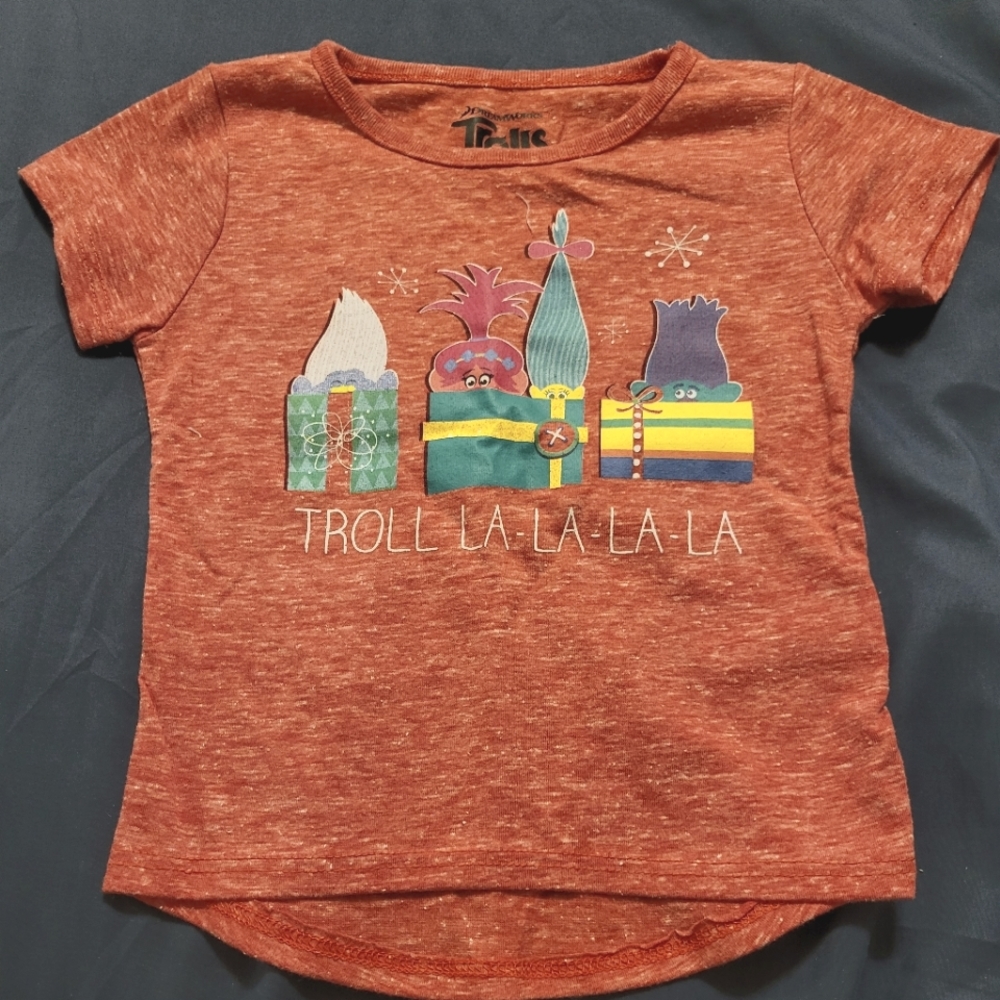 Dreamwork trolls christmas short sleeve toddlers 2T New without tag
